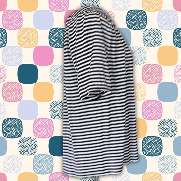 Talbots Woman White and Blue Striped Top Size 1X - Picture 2 of 7